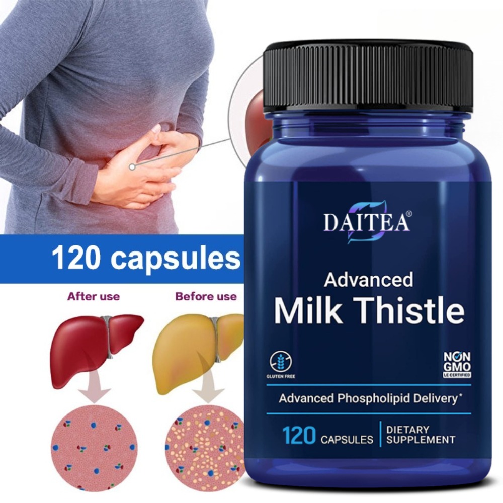 Milk Thistle Silymarin - 고급 밀크씨슬, 실리마린, 120 소프트젤, 간