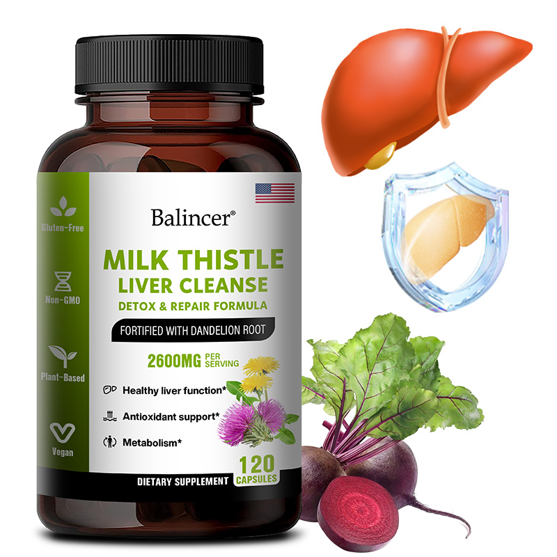 Milk Thistle Silymarin - 민달팽이 추출물과 민들레 함유 디톡스 클렌징