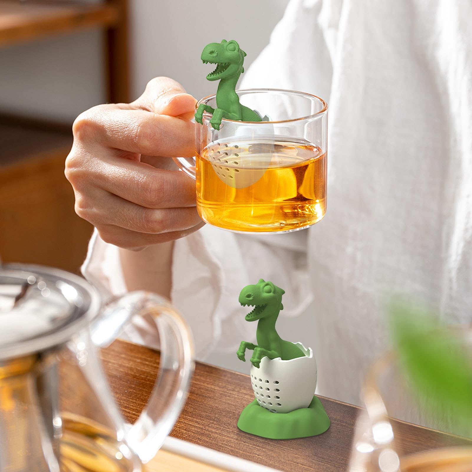 차 주입기 실리콘 차 여과기 홍차 필터 귀여운 공룡 코 - Nettle Leaf Tea 리뷰 및 가격